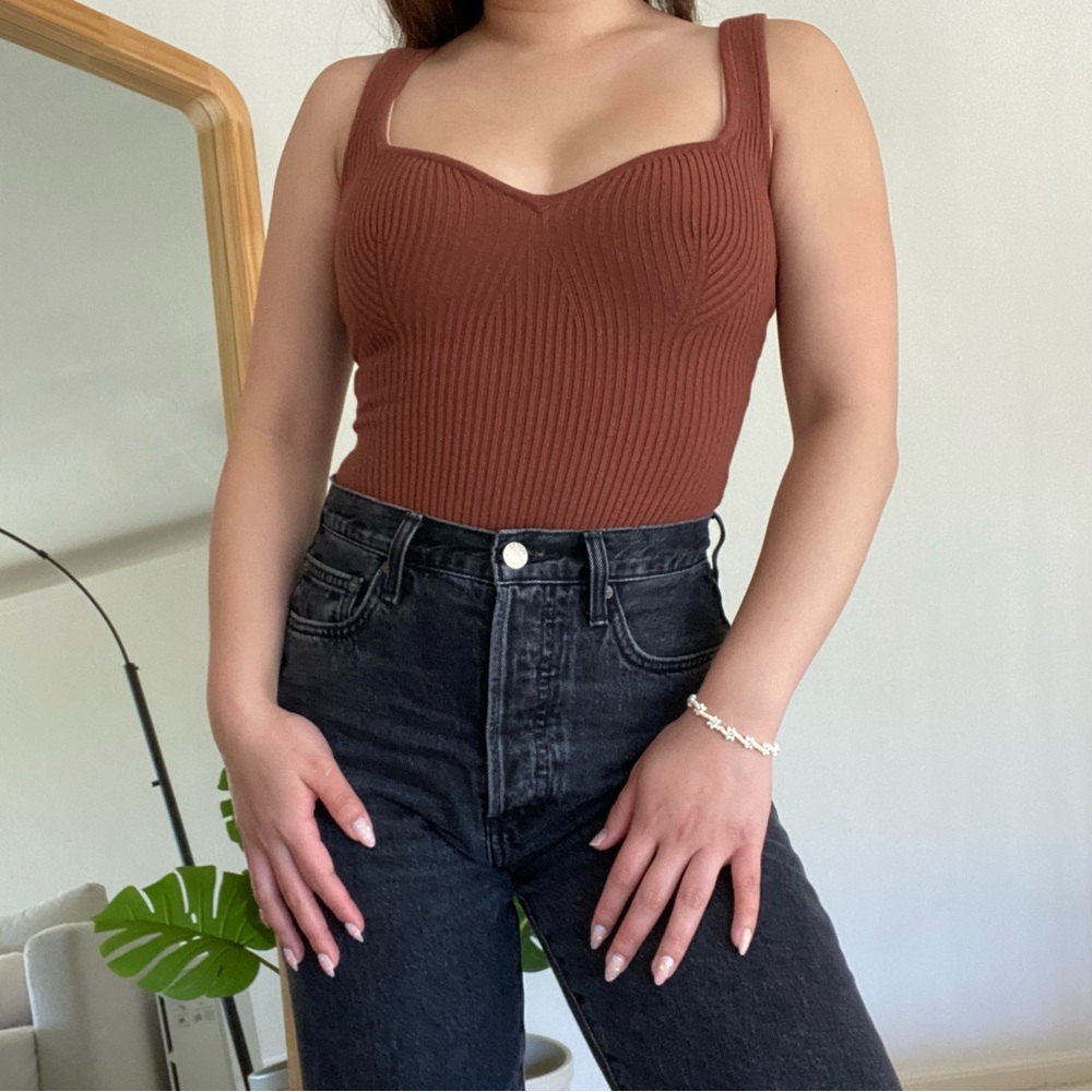 Abercrombie knit tank bodysuit